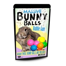 Massive Bunny Balls Gum - Assorted Gumballs - Funny Gag Gift Stocking Stuffer