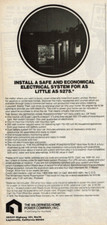 1978 Vtg Print Ad The Wilderness Home Power Company Install a Safe Electrical Sy