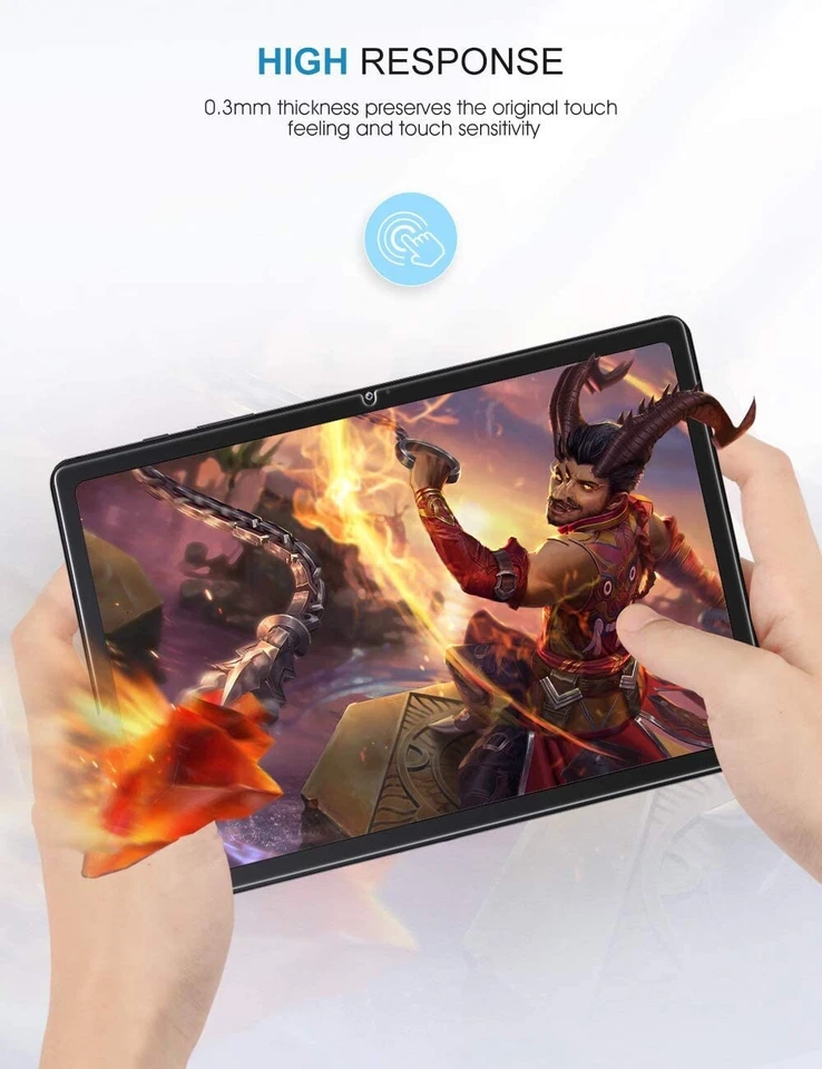 3-Pack Tempered Glass Screen Protector for Samsung Galaxy Tab A7 10.4" 2020 T500 - Image 3 of 4