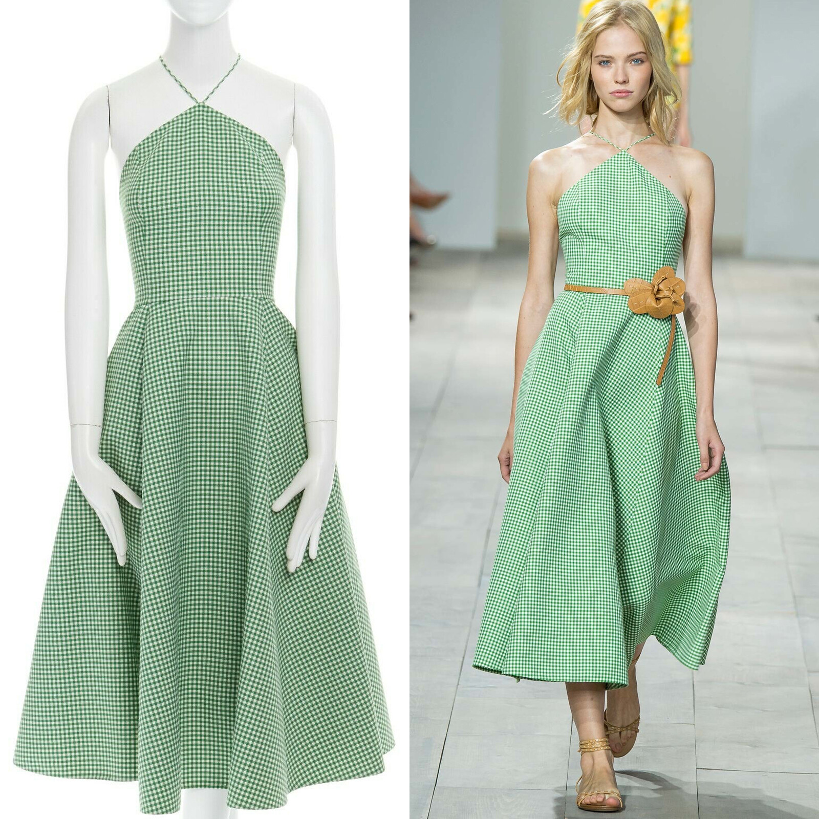 michael kors gingham dress