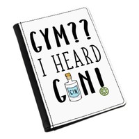 Fitness I Heard Gin Passport Halter HüLle ÜBerzug Etui - Lustig Tonic GeträNke