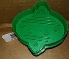 Green Bell / Bulb shaped Celebrate It Cookie Cutter Stamper 1 pc