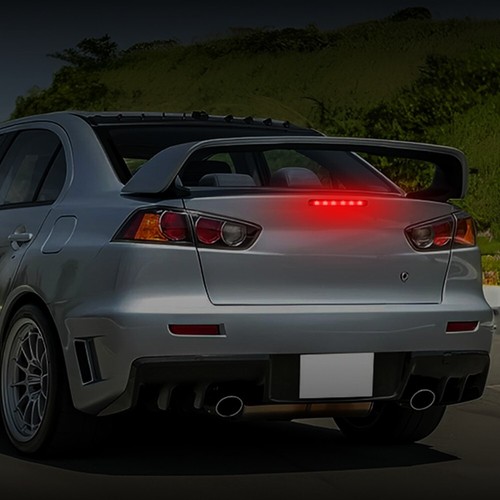 High Mount 3RD Third Brake Stop Light LED For Mitsubishi Lancer EVO 08-16 Smoked - Picture 11 of 11
