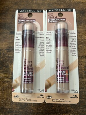 Maybelline New York Instant Age Rewind Eraser Dark Circles Treatment 120 -2 Pack