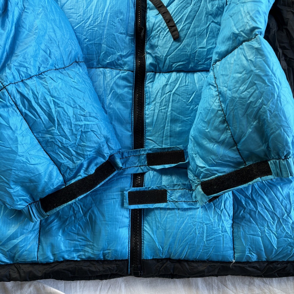 Vintage North Face Lhotse Puffer Down Jacket Size L Blue Puffy 90s