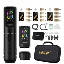 Wireless Tattoo Pen 2.2-4.2mm Adjustable Stroke 2400mAh Battery Coreless Motors