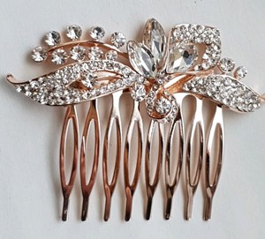 Bn Bridal Rose Gold Wedding Crystal Women Hair Clip Comb 233 Uk Ebay
