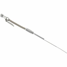 1980-up Sbc Small Block Chevy Braided Stainless Flexible Engine Oil Dipstick 1980-up Sbc Small Block Chevy Braided Stainless Flexible Engine Oil Dipstick