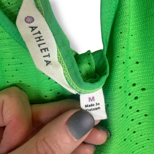 Athleta Green Athletic Tank Top Womens Size Medium Bright Gym Workout Yoga - Picture 3 of 11