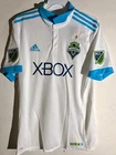 ADIDAS AUTHENTIC MLS SEATTLE SOUNDERS TEAM JERSEY WHITE SIZE M