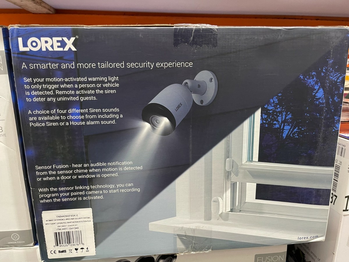 Lorex 4K UHD 8-channel Fusion NVR Security System w 8 Smart 
