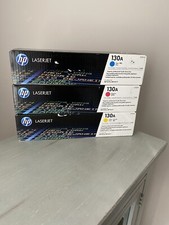 Set ot 3 - GENUINE HP  CF351A CF352A CF353A LaserJet 130A TONER CART. Sealed.