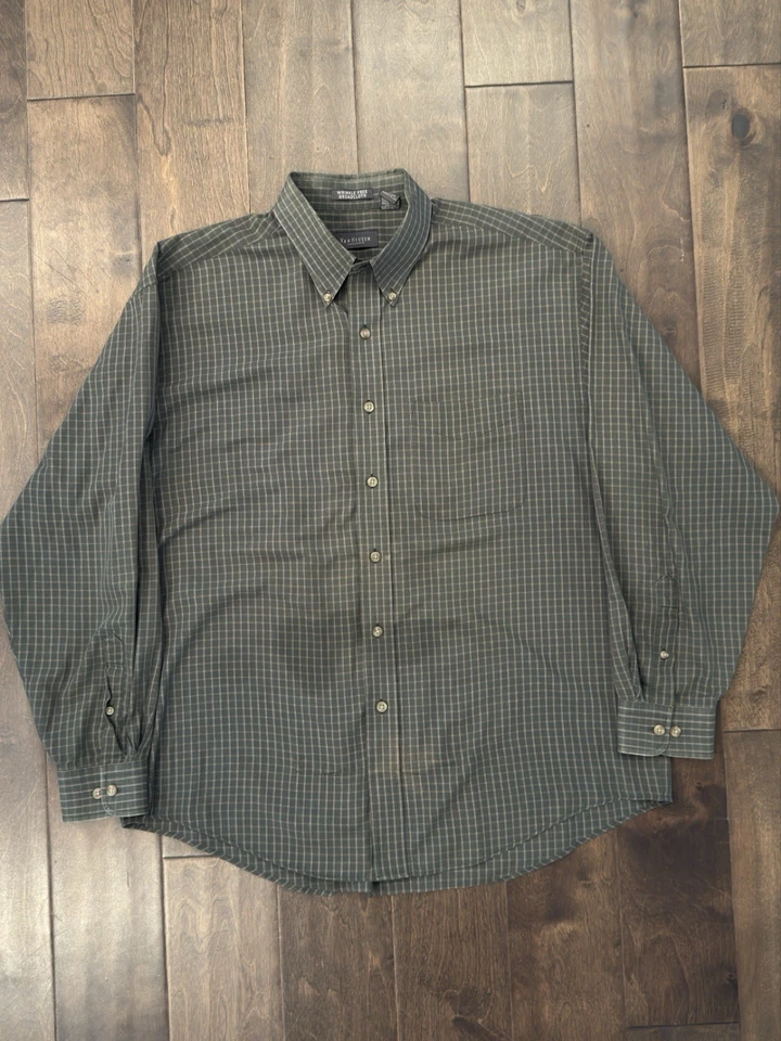 Van Heusen Lot Of 3 Size 16-16.5/L Mens Multicolor Button Up Shirt Long Sleeve - Image 2 of 4