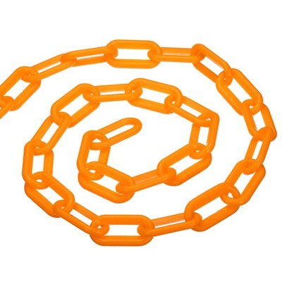 0.3'' Dm. 5Ft Länge Plastik Kette Barriere Sicherheit Gelenkkette Pfosten Orange
