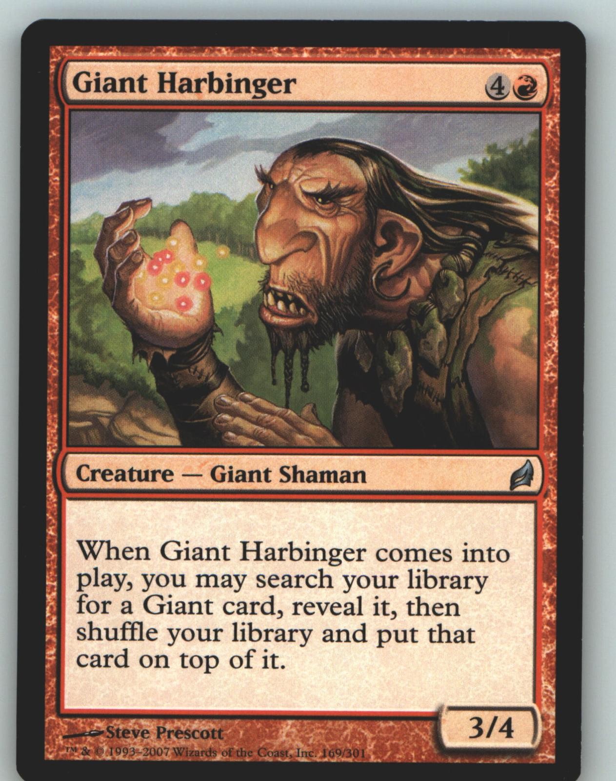 Giant Harbinger 169 Uncommon Lorwyn Magic: The Gathering Lightly Played