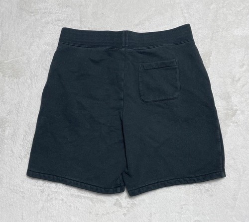 Polo Sweat Shorts Boys Large 14/16 Black Gym Athletic Drawstring Red Logo Pony - Picture 3 of 11