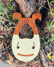 Rosewood 8 Metal Strings Ear Lyre Harp Musical Harps with free String, Key Bag