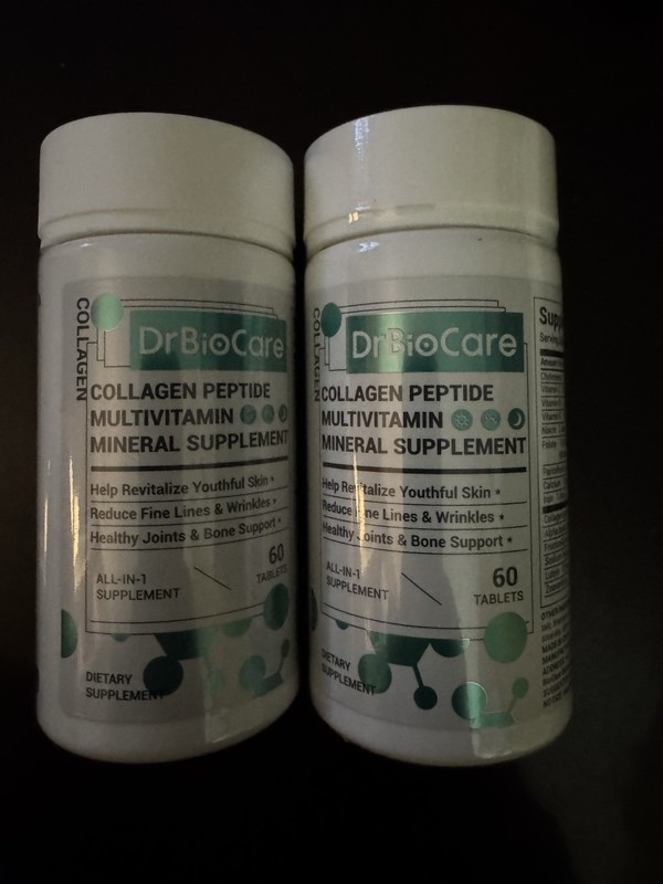 DrBioCare Collagen Peptide Multivitamin Mineral Supplement 120 Tablets