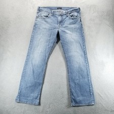 Silver Jeans Mens 36x32 Blue Zac Relaxed Bootcut Light Wash Stretch Comfort