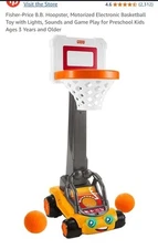 Fisher-Price B.B. Hoopster Motorized Electronic Basketball Hoop 