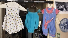 Set of 3 vintage baby outfits, 6-12months 1970E