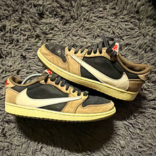 Nike Air Low Men s US 10 Travis Scott Mocha CQ4277-001 Low Top Sneakers