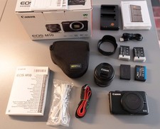 Canon EOS M10 18MP Spiegellose Systemkamera - Schwarz mit Kitobjektiv 15-45mm