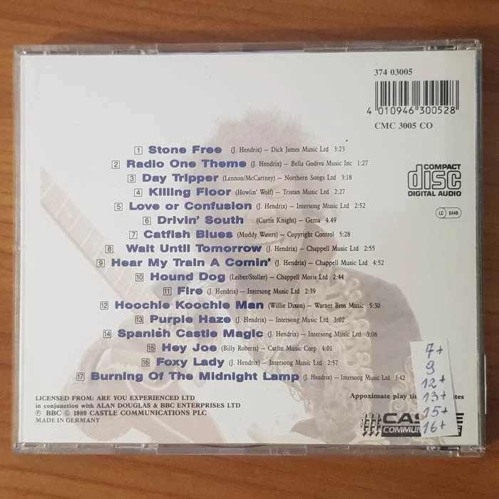 JIMI HENDRIX Radio One GER PO EX/EX(CD) - Bild 4 von 4