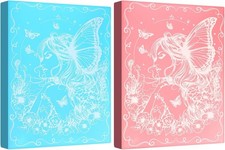 2 Pack A3 Diamond Painting Storage Book, 60 Pages Art Portfolio Art...