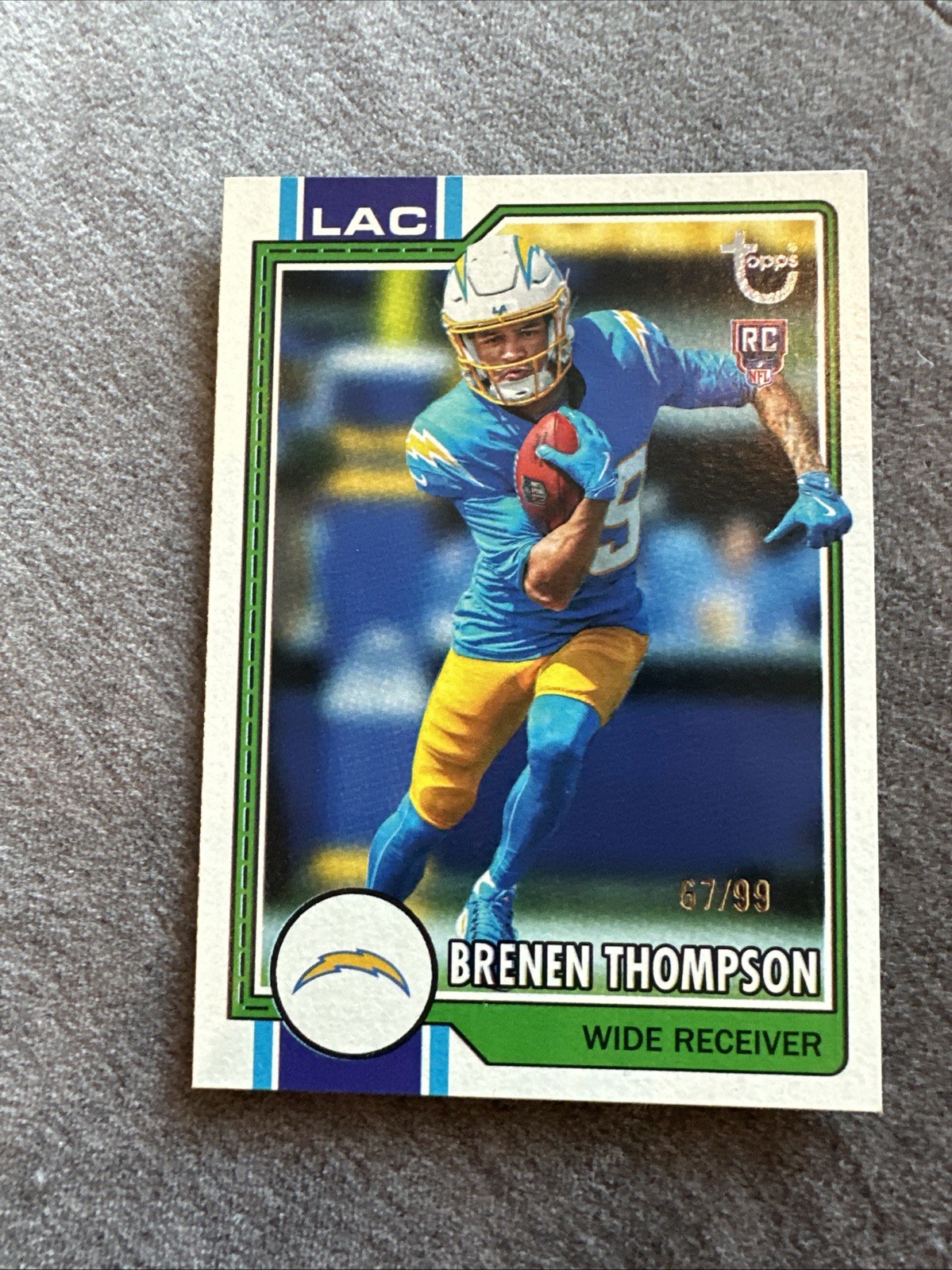 Brenen Thompson 2026 Topps Flagship Vintage Stock Canvas /99 Ssp Rookie view 1