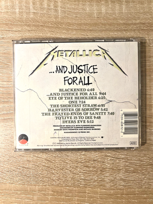 Metallica And Justice For All CD Hard Rock Heavy Metal 1988