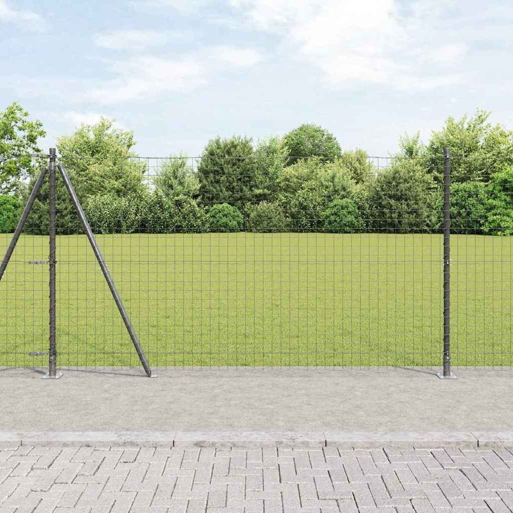 Palo Recinzione Acciaio Grigio 13 Pezzi | Estetica e Sicurezza Outdoor