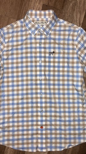 Southern Point YOUTH BOYS Hadley Luxe Lite LS Button Down Size Large EUC - Picture 4 of 5