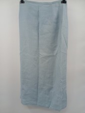 Joyce Ridings Light Blue Midi Skirt Zip Back Split Size 12