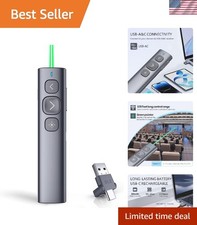USB-A & C Wireless Presentation Clicker with ...