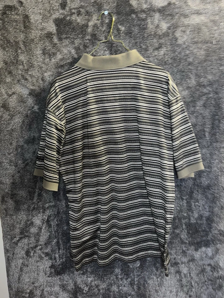 Polo de golf Ashworth vintage a rayas - talla grande Foto 3 de 4