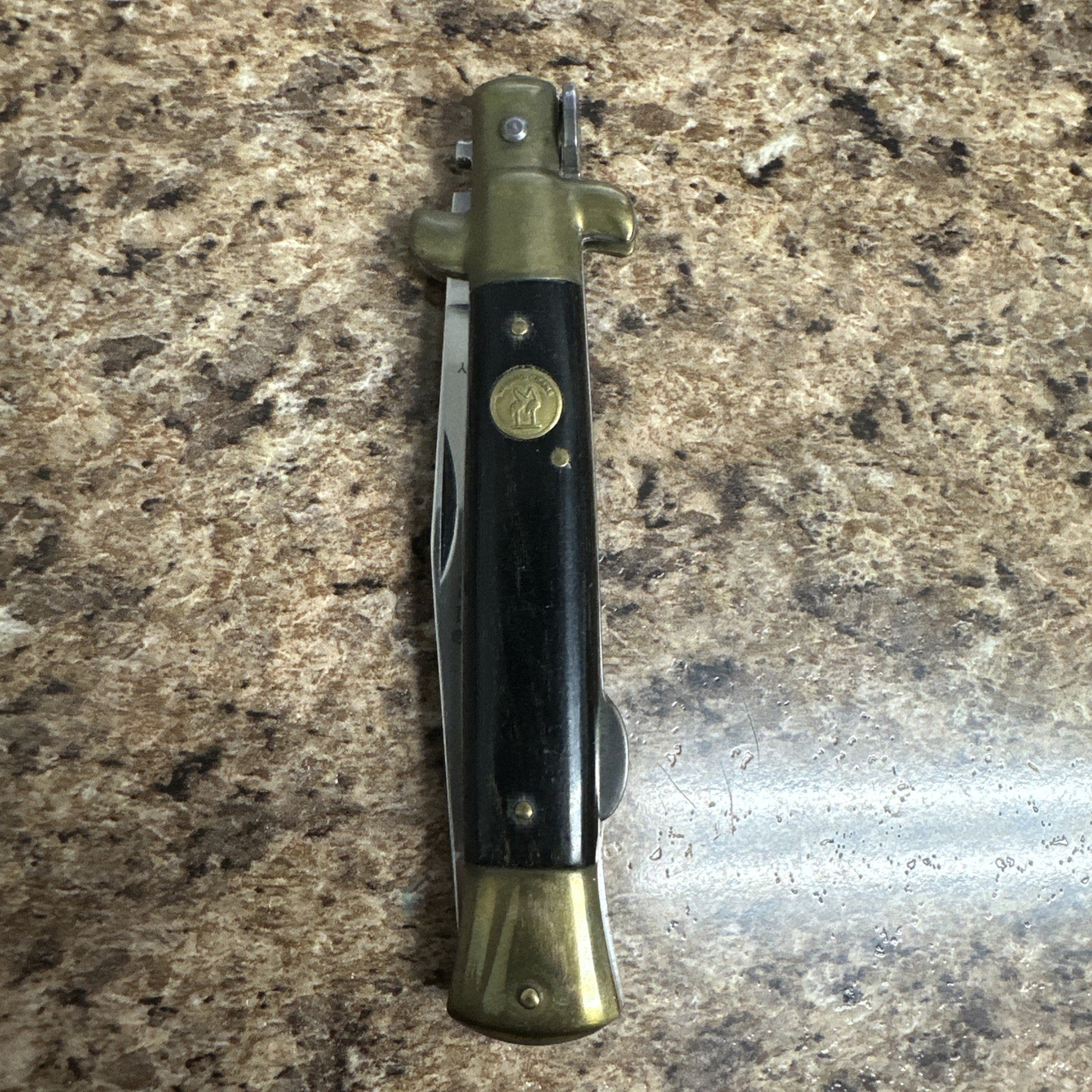 Vintage Kissing Crane KC 47 Stiletto Folding Pocket Knife Solingen Germany