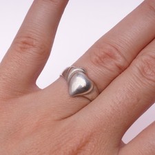 Heart Sterling Silver ring size 7