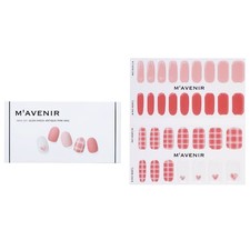 Mavenir Nail Sticker Pink -  Glen Check Antique Pink Nail 32pcs