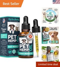 Hemp Oil for Dogs and Cats - Helps Pets with Anxiety, Pain, Stress, Sleep,