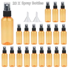 20 Pack 80ml Fine Mist Spray Bottles, BPA-Free Refillable for Hair, Face, so on.