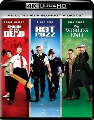 Shaun of the Dead / Hot Fuzz / The World's End 4K UHD Blu-ray Simon Pegg NE