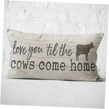 Farmhouse Throw Pillows, Cow Gifts 12x20 Pillow 20" x 12" Pack of 1 