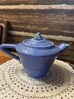 Vintage Homer Laughlin Harlequin Tea Pot Light Blue Art Deco