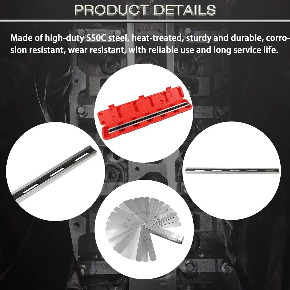 24 Inch Machinist Precision Steel Straight Edge Tool, Cylinder Head Straight Edg - Image 4 of 4