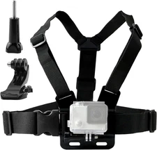 TEKCAM Chest Harness Mount Adjustable Chest Strap Belt with J Hook Compatible wi