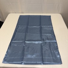 NEW Satin Slik Like Pillowcases Pack/Set of 2 -Blue Queen 20incx30inc