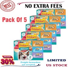 Pack Of 5 Purina Friskies Tasty Treasures Prime Filets Wet Cat Food Variety Pack