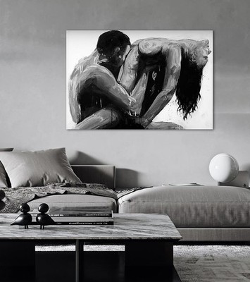 Abstract Sexy Lovers Embrace Canvas Print Art Canvas Painting Home Decor Picture