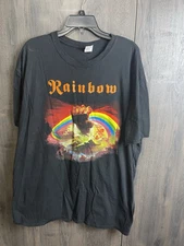 Rainbow Rising T Shirt Black 2009 Ritchie Blackmore Rock